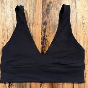 lululemon athletica Black V-Neck Bralette